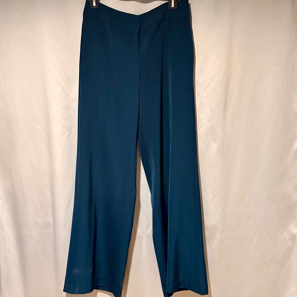 Hal Rubenstein Teal Women's Wide Leg Trousers Dress Pants Size 8
